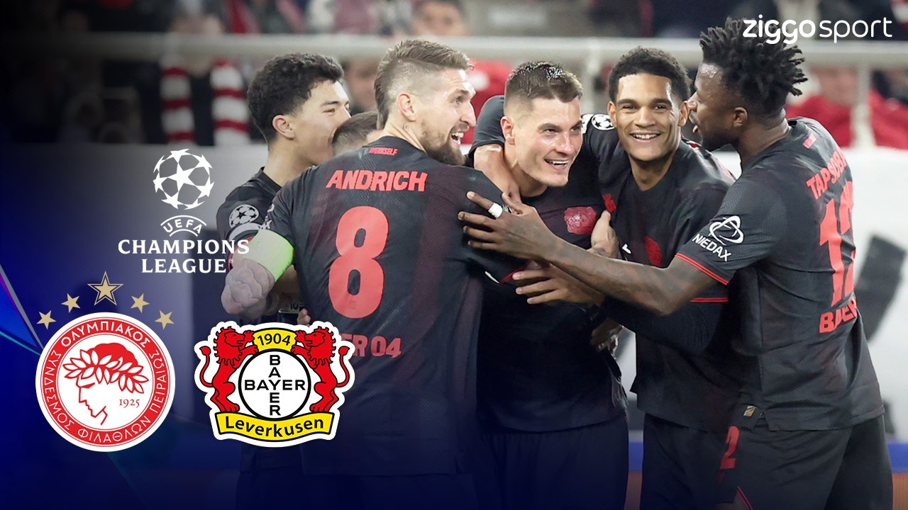 SCHICK DOET HET NA EEN KNAPPE ASSIST VAN POKU!🔥🇳🇱| Olympiakos vs Leverkusen | Champions League 25/26