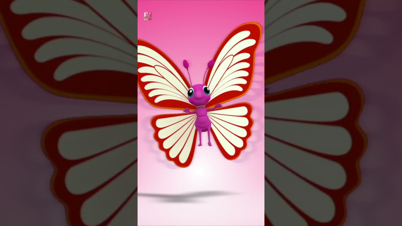 蝶の指ファミリー #Shorts #Animated #Ytshorts#Fingerfamily #Farmees #Butterflyfingfamily