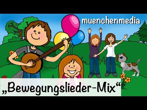 ♫ Spiel - und Bewegungslieder Mix, Kinderlieder deutsch | Kinderlieder zum Mitsingen - muenchenmedia