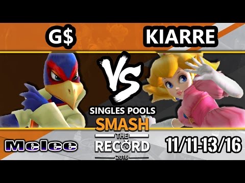 STR 2016 SSBM - G$ (Falco) Vs. Kiarre (Peach) Smash Melee Tournament