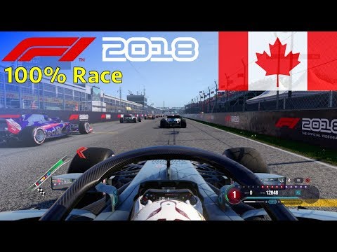 F1 2018 - 100% Race at Circuit Gilles Villeneuve, Canada in Hamilton's Mercedes