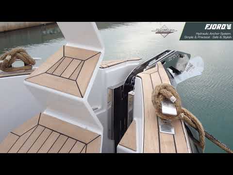 Fjord Boat's Hydraulic Anchor Arm & Hatch - Concealed Anchor
