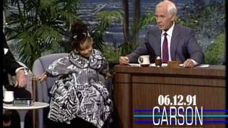 Raven Symone 5 Yrs Old Surprises Johnny: &quot;Watch Yourself Mr. Carson!&quot;, 1991