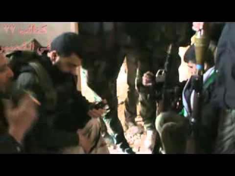 مقتطفات من معركة حاجز سمير رعد من قبل كتائب 77 في القصير في ريف حمص