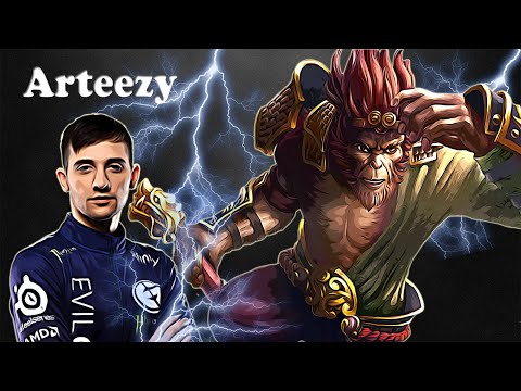 Arteezy - Monkey King Safelane | Dota 2 7.28a Gameplay
