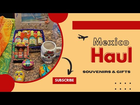 Viagem ao MÉXICO Lembranças e presentes HAUL || Camisas, molhos, canecas e muito mais 🇲🇽 #haul #mexico #viral