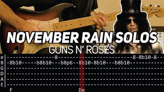 Download lagu Guns N' Roses - November Rain solos (Guitar lesson with TAB) mp3 Download lagu Guns N' Roses - November Rain solos (Guitar lesson with TAB) mp3
