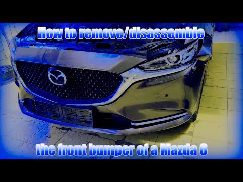 How to remove/disassemble the front bumper of a Mazda 6