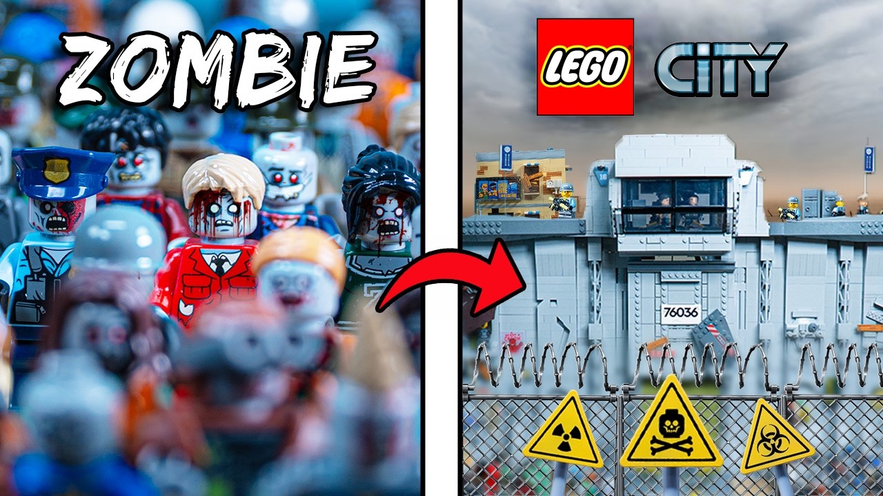 I built a LEGO ZOMBIE MILITARY CITY