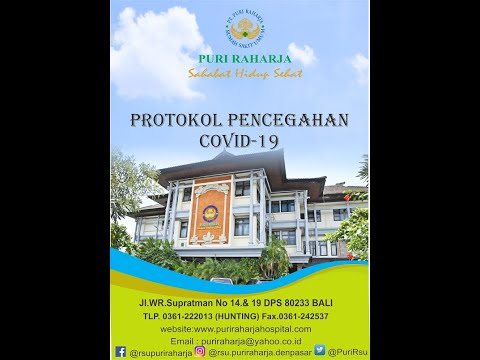 Protokol pencegahan covid-19 dipersembahakan oleh PKRS RSU Puri Raharja