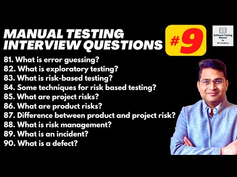 Manual Testing Interview Questions and Answers with Examples Part 1