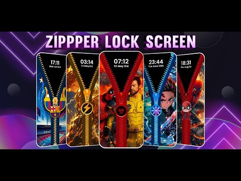 Zipper Lock Screen Wallpapers