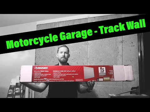 Motorcycle Workshop - Track Wall Install