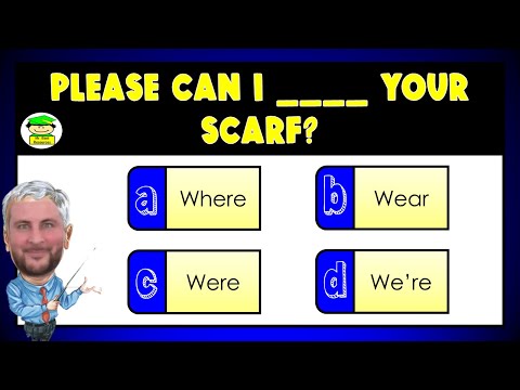 Can You Master Homophones? Fun Quiz: Where, Wear, Were, We're! 🧠✨