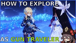 How to steal Gun Traveler out of Snezhnaya - Genshin Impact Bug Tutorial