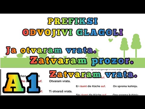 A1 LEKCIJA 35 ● RAZDVOJIVI GLAGOLI / GLAGOLI SA RAZDVOJNIM PREFIKSOM ● Ich stehe um 6 Uhr auf ●