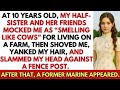 At 10, My Half Sister Mocked Me As “Smelling Like Cows,”Slammed My Head On A Post—Then A Marine Came