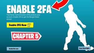 HOW TO ENABLE 2FA ON FORTNITE! (CHAPTER 5)