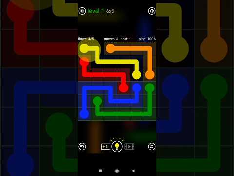 #flowfree bonus Pack level 1 ( 6×6 ) #shortsfeed