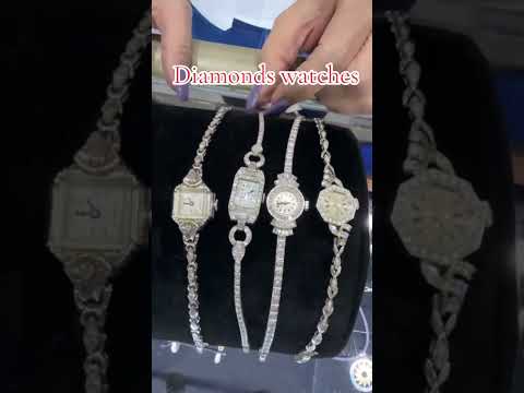 “Vintage Diamond Watches ✨ Timeless Art Deco Jewelry”