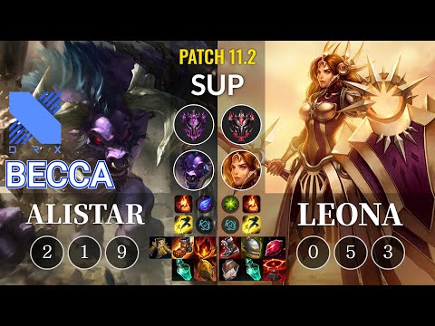 DRX Becca Alistar vs Leona Sup - KR Patch 11.2