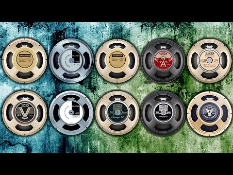 10 Celestion speakers - Comparison (high gain)