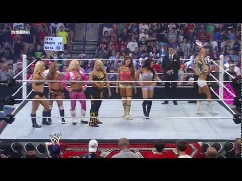 WWE Monday Night RAW - 14 Divas Tag Team Match (July 18, 2011)