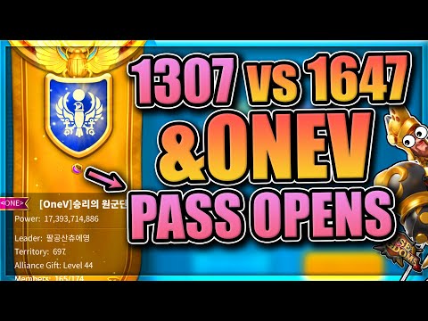 Pass 6 Opens [1307 vs OneV & 1647]  Strife KvK in Rise of Kingdoms