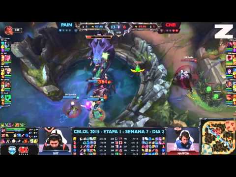 #CBLoL 2015 - paiN Gaming Vs CNB eSports: CNB HyperX Nappon Roubando Baron!