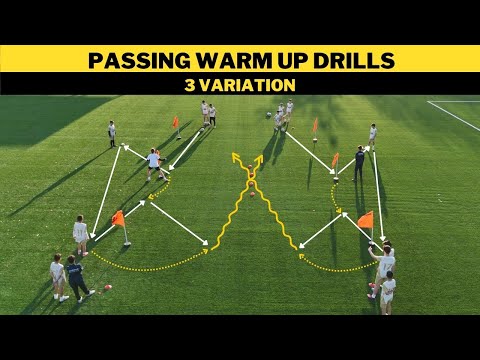 Pass-Aufwärmübungen | 3 Variationen | Fußballtraining U13 U14 U15 U16