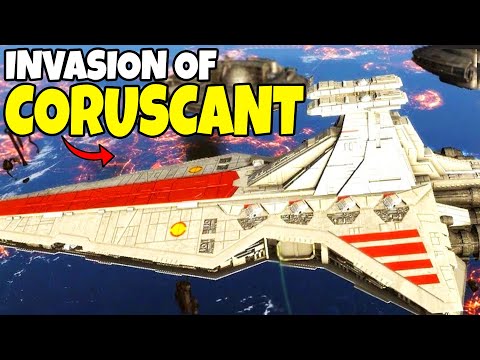 Epic Invasion of CORUSCANT Defenses! - Star Wars: EAW Fall of the Republic Mod S3E23