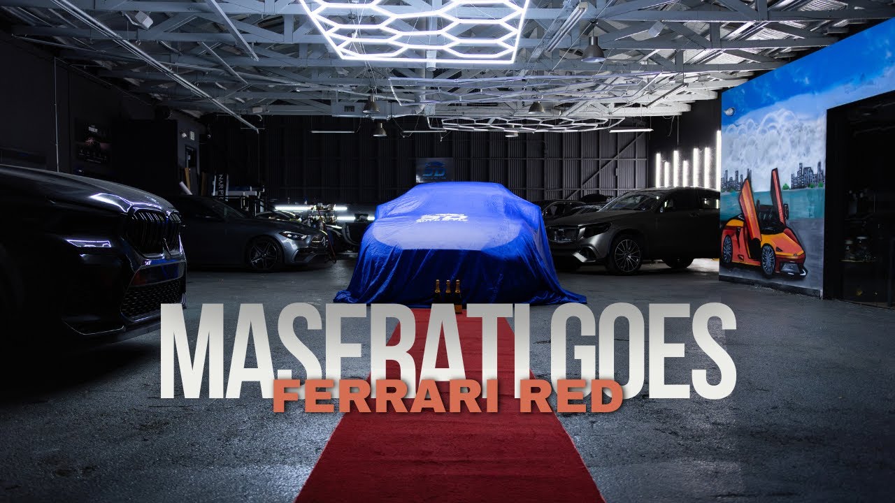 Maserati Ghibli Ferrari Red Full Color PPF