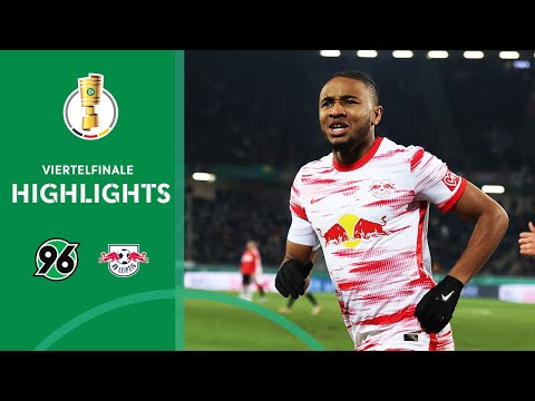 Nkunku führt RB ins Halbfinale | Hannover 96 - RB Leipzig 0:4 | Highlights | DFB-Pokal Viertelfinale