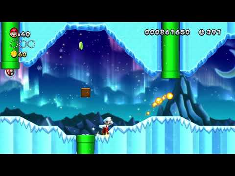 New Super Mario Bros. U Frosted Glacier-3 : Prickly Goombas!