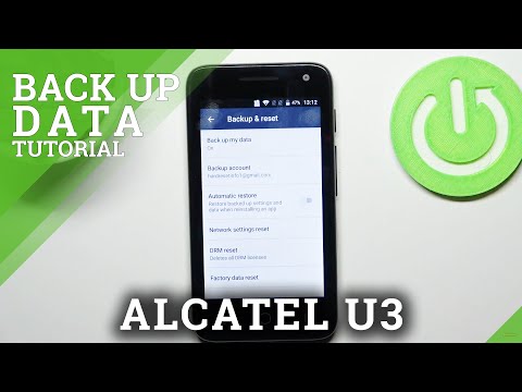 How to Enable Google Backup on ALCATEL U3 – Activate Google Backup