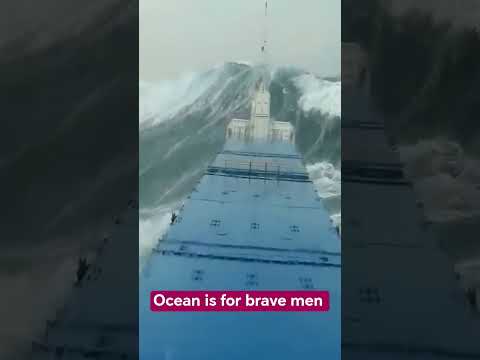 Ocean is for brave men #ocean #sea #brave #science #amazing #strong #people #ship #sailing #travel