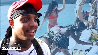 Ski Mask The Slump God on a boat with 20 Girls