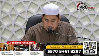 (🔴LIVE) 11-08-2026 Ustaz Radhi Abu Bakar: Garis Masa Hayat Al-Rasul (Siri 13)
