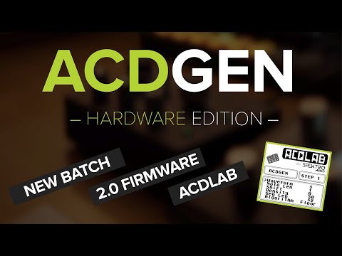 ACDGEN Hardware Edition – New Batch / 2.0 Firmware / ACDLAB