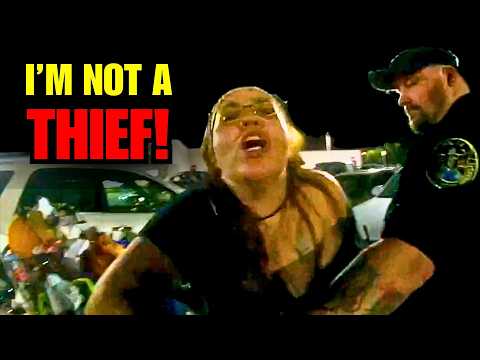 Walmart Shoplifter Doesn't Believe in Plastic Bags