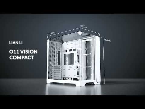 聯力O11 Vision Compact 白全景玻璃機殼(E-ATX/Type-C/三面玻璃/雙頂蓋