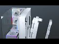 Kompiuterio korpusas Lian Li O11 Vision Compact, Baltas