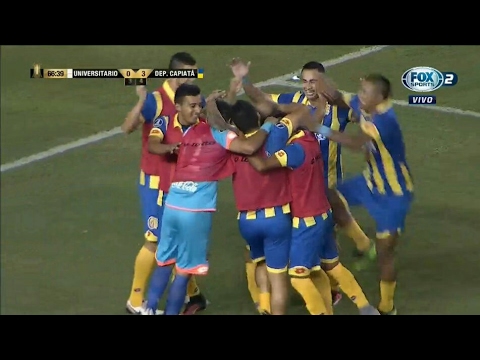 Universitario vs Deportivo Capiata 0-3 [Global 3-4] Todos los Goles Copa Libertadores 2017
