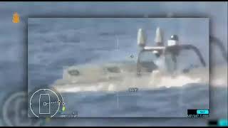 (影) 史上首次無人艦艇海戰！ 烏海軍水面無人艇擊沉俄軍船艦