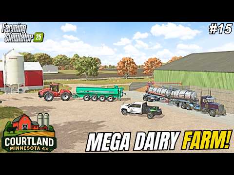 SPREADING 200,000 LITERS OF SLURRY! OUR FIRST EVER MANURE OPERATION! | Courtland, MN | FS25 #15