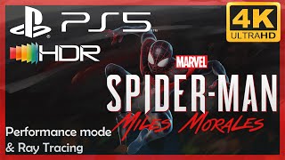 [4K/HDR] Spider-Man: Miles Morales / Playstation 5 Gameplay / Performance mode + Ray Tracing