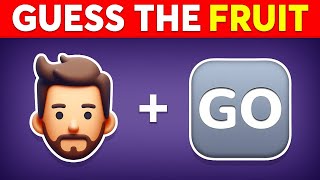 Guess the FRUIT by Emoji? 🍎🍌🍓 Emoji Quiz 2025