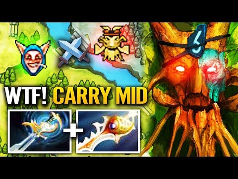 NEW CARRY MID - Dota 2 Treant Protector DIVINE Carry Ranked PRO Gameplay
