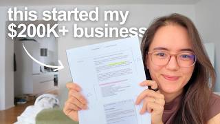 I started my $200K business with this Google Doc (here’s the template)