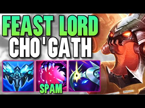 STACK FEAST AS FAST AS POSSIBLE! FULL CDR CHO'GATH IS A CHEAT CODE - League of Legends